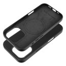 Leather Mag Cover Case Black für Apple iPhone 16 Pro