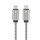 Forcell F-Energy USB-C to USB-C Metal Datenkabel 1m Grau