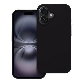 Forcell Silicone Case Black für Apple iPhone 16