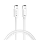 Forcell USB Type-C zu Type-C white 0,5m (Quick Charge 4.0...