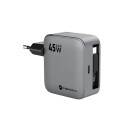 Forcell F-Energy Wall Charger GaN3 45W with Cable USB-C...