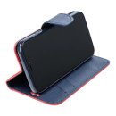 Fancy Book Case Red Navy für Apple iPhone 16