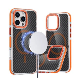 FIBER Case Transparent/Orange für Apple iPhone 17