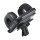 Forcell Universal Autohalterung F-Grip 27cm Arm / 3,8cm - 10,7cm Black