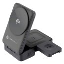 Forcell Qi2 3in1 Wireless Charger Flex Pro USB-C Black