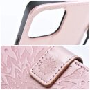 Mezzo Book Case Mandala rose für Samsung Galaxy A56 5G