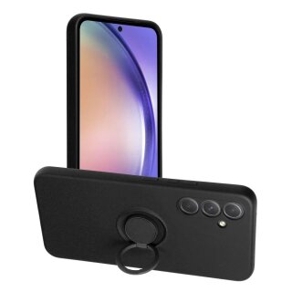 Forcell Silicone Ring Case schwarz für Samsung Galaxy A37 5G