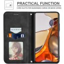 isimobile Bookcase Black für Vivo V70 FE 5G