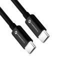 Forcell USB Type-C zu Type-C black 3m (Quick Charge 4.0 60W)