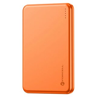 Forcell Power Bank Super Slim F5k9 MagSafe Kompatibel Orange