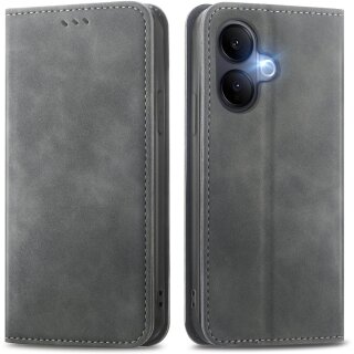 isimobile Bookcase Grau für Vivo V70 Lite 5G