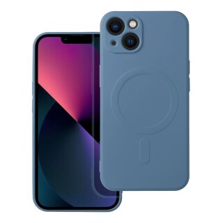 Silicone Mag Cover Case Blue für Apple iPhone 13