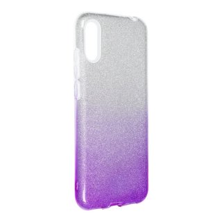Forcell Shining Case Silver/Violette für Huawei P Smart