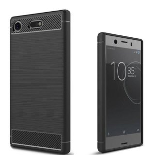 Forcell Carbon Case Black für Sony Xperia XZ1