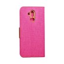 Canvas Book Case pink für Huawei Mate 20 lite