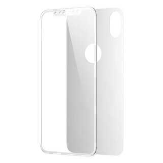 Glasfolie 5D front&back white für Apple iPhone X