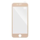 Glasfolie 3D gold für Apple iPhone 6/6S