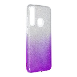 Forcell Shining Case Silver/Violette für Huawei P20 lite