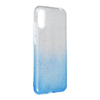 Forcell Shining Case Silver/Blue für Huawei P20 lite