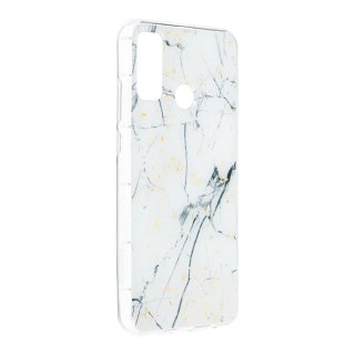 Forcell Marble Case white für Huawei P Smart 2019