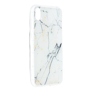 Forcell Marble Case white für Huawei Y6 2019