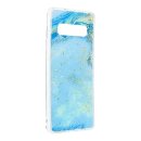 Forcell Marble Case blue für Samsung Galaxy S10