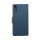 Canvas Book Case dunkelblau für Samsung Galaxy A70