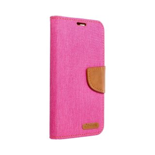 Canvas Book Case Pink für Samsung Galaxy A70