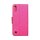 Canvas Book Case Pink für Samsung Galaxy A70