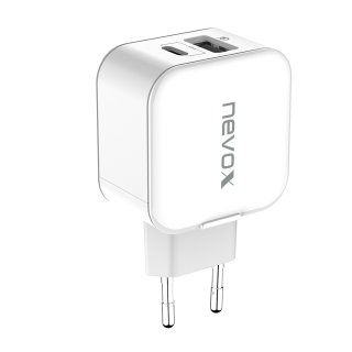 Nevox DualPort USB & Type-C Lader Quick Charge 3.0