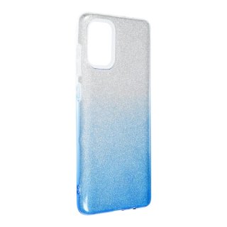 Forcell Shining Case Silver/Blue für Samsung Galaxy A71