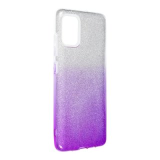Forcell Shining Case Silver/Violette für Samsung Galaxy A51