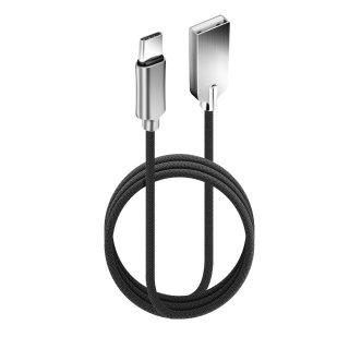 Forcell Smart USB Type-C Datenkabel Quick Charge black 1m