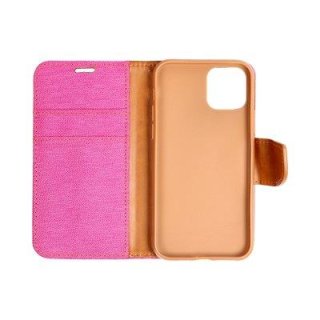 Canvas Book Case Pink für Samsung Galaxy A21s