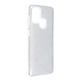 Forcell Shining Case Silver für Samsung Galaxy A21s