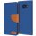Canvas Book Case Blue für Samsung Galaxy A5 2017
