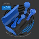 QUOA K28 Bluetooth 5.0 Stereo Earphones blau