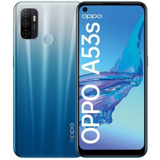 OPPO A53s 128GB Dual SIM Fancy Blue inkl. Transparenten Backcover