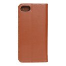 Leather Smart Pro Book Case brown für Apple iPhone SE 2022 / 2020 / 8 / 7