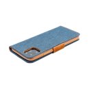 Canvas Book Case Blue für Samsung Galaxy A42 5G