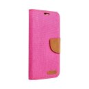 Canvas Book Case Pink für Samsung Galaxy A42 5G