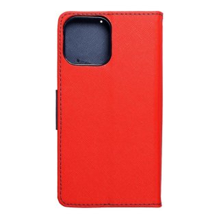 Fancy Book Case Red Navy für Apple iPhone 13 Pro