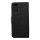 Canvas Book Case schwarz für Samsung Galaxy A22 LTE