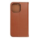 Leather Smart Pro Book Case brown für Apple iPhone 13 Pro