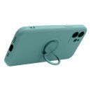 Forcell Silicone Ring Case grün für Apple iPhone 13 mini