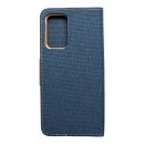 Canvas Book Case dunkelblau für Xiaomi Redmi Note 10 / 10S