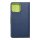 Fancy Book Case Navy Lime für Samsung Galaxy S22 Ultra