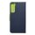 Fancy Book Case Navy Lime für Samsung Galaxy S22 Plus