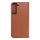Leather Smart Pro Book Case brown für Samsung Galaxy S22 