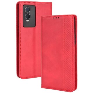isimobile Book Case Red für Vivo Y76 5G